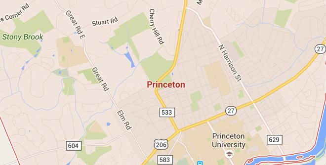 Princeton, New Jersey on Google Maps